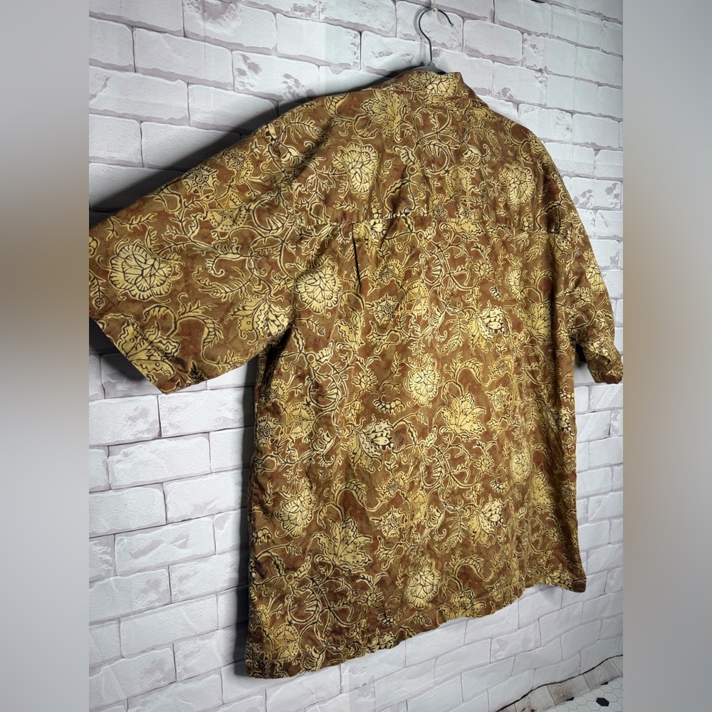 Peruvian Connection Botanical Print Button-Up Shi… - image 5